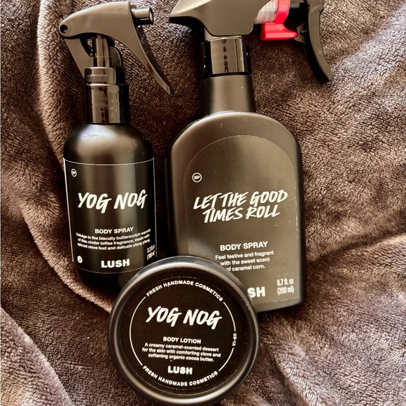 LUSH Yog Nog Body Lotion and Spray Set - Black - Picture 1 of 3